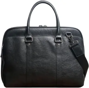 Mens Computer Handbags Leather Messenger Shoulder Bags Laptop Bags Carrying Cases Briefcases 14Inch