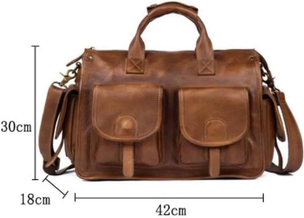 Mens Handbags Briefcases Genuine Leather Messenger Shoulder Bags Laptop Bags Travel Carrying Cases