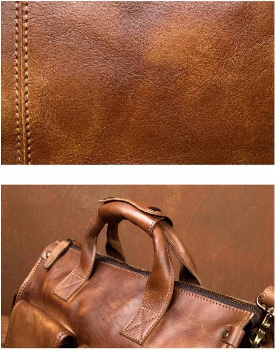 Mens Handbags Briefcases Genuine Leather Messenger Shoulder Bags Laptop Bags Travel Carrying Cases