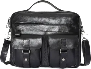 Mens Handbags Briefcases Messenger Shoulder Bags Genuine Leather Casual Daypacks Travel Bags Waist Packs