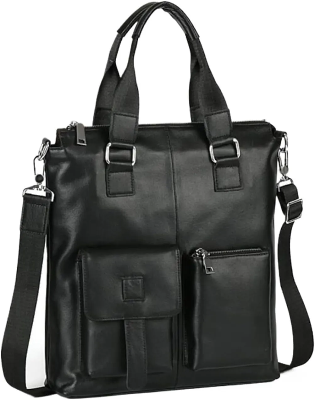 Mens Handbags Briefcases Messenger Shoulder Bags Genuine Leather Casual Daypacks Waist Packs Travel Bags 13.7Inch
