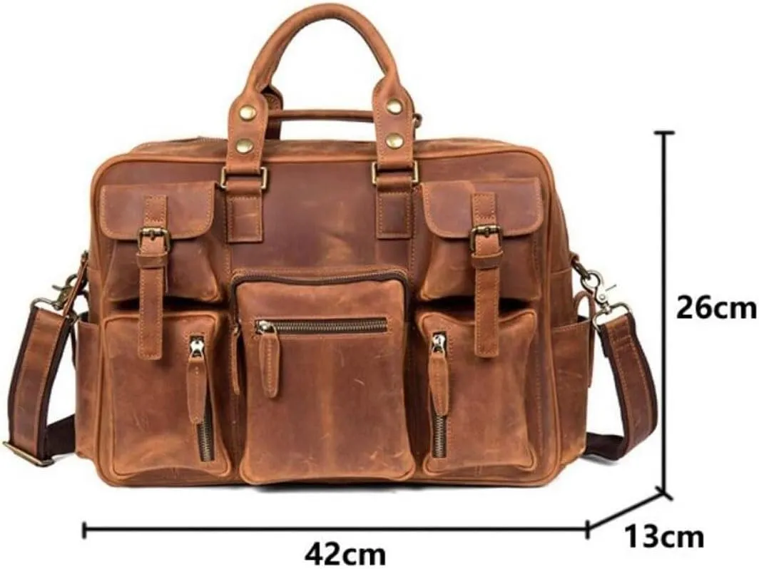 Mens Handbags Carrying Cases Briefcases Messenger Shoulder Bags Genuine Leather Luggage Laptop Bags