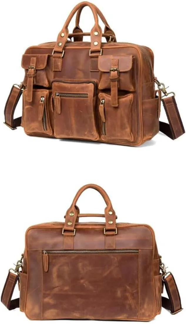 Mens Handbags Carrying Cases Briefcases Messenger Shoulder Bags Genuine Leather Luggage Laptop Bags