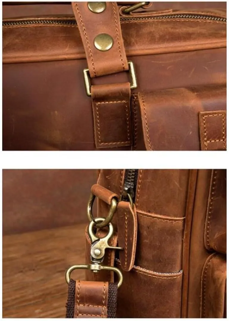 Mens Handbags Carrying Cases Briefcases Messenger Shoulder Bags Genuine Leather Luggage Laptop Bags