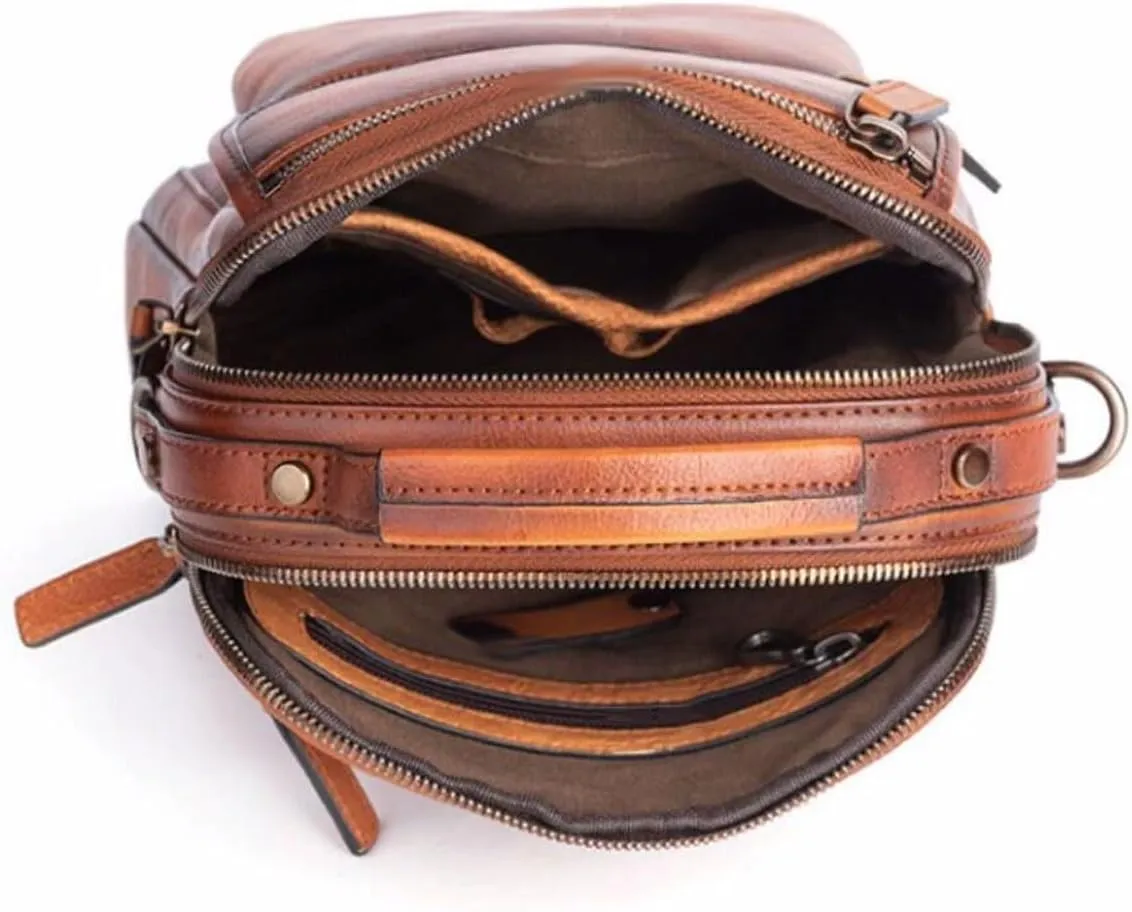 Mens Handbags Waist Packs Messenger Shoulder Bags Genuine Leather Casual Daypacks Travel Bags Purses