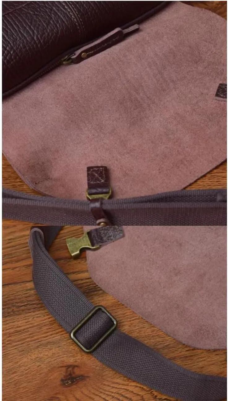 Mens Messenger Shoulder Bags Briefcases Crossbody Bags Genuine Leather Casual Daypacks Travel Bags Waist Packs