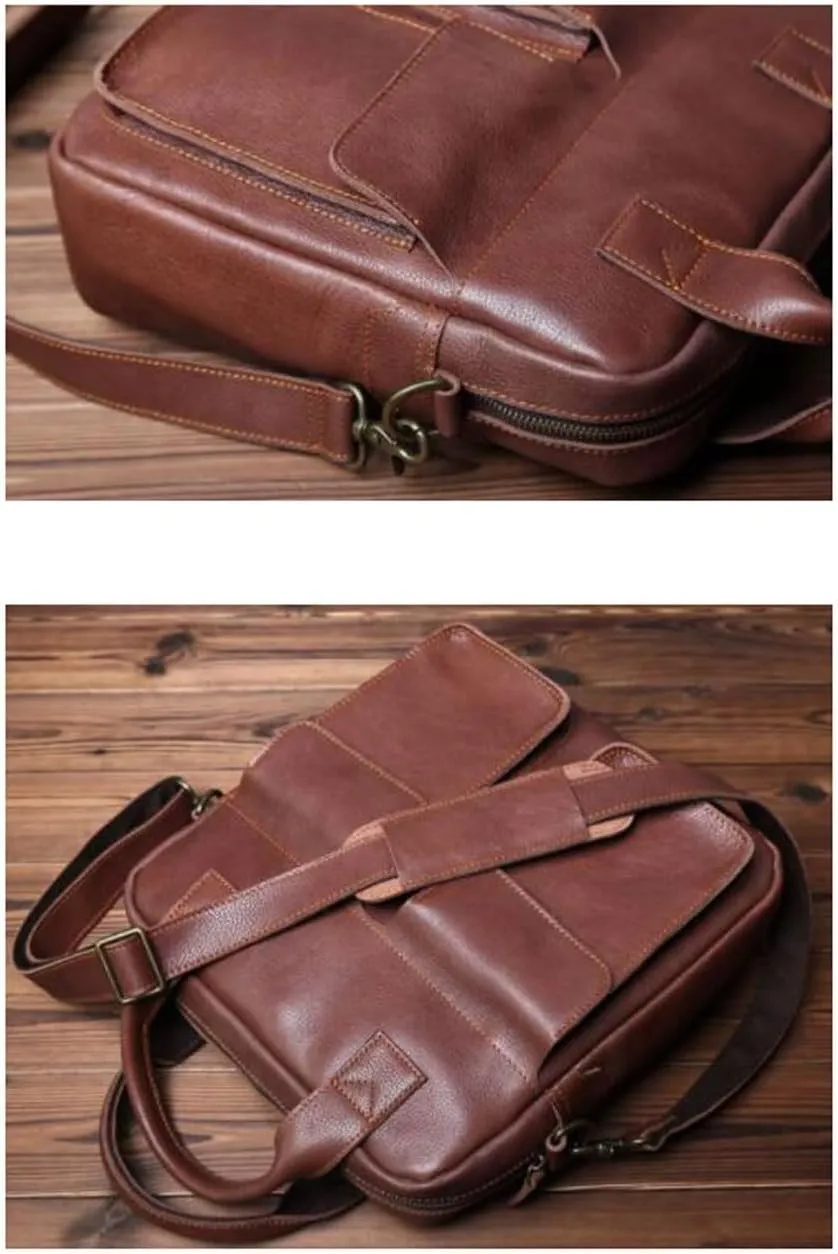 Mens Messenger Shoulder Bags Briefcases Genuine Leather Casual Daypacks Waist Packs Crossbody Bags Travel Bags