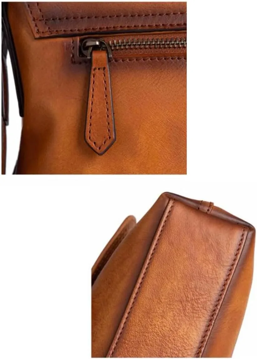Mens Messenger Shoulder Bags Briefcases Genuine Leather Casual Daypacks Waist Packs Travel Bags Crossbody Bags