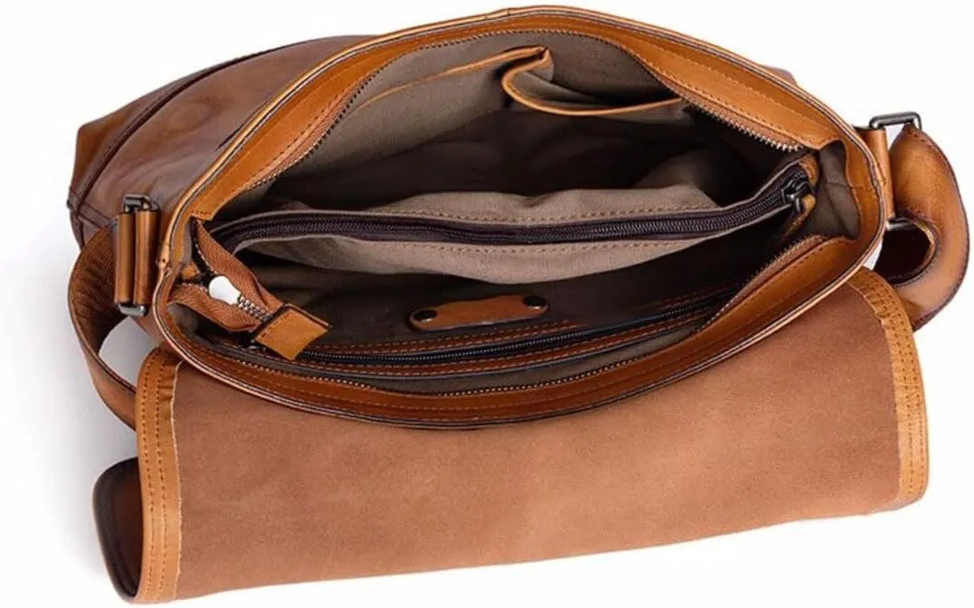Mens Messenger Shoulder Bags Briefcases Genuine Leather Casual Daypacks Waist Packs Travel Bags Crossbody Bags