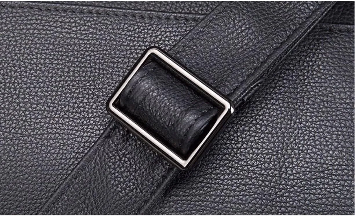 Mens Messenger Shoulder Bags Genuine Leather Casual Daypacks Luggage Waist Packs Briefcases 11Inch