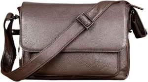 Mens Messenger Shoulder Bags Genuine Leather Casual Daypacks Luggage Waist Packs Briefcases 11Inch