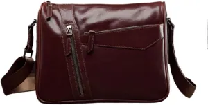 Mens Messenger Shoulder Bags Waist Packs Crossbody Bags Genuine Leather Casual Daypacks Briefcases