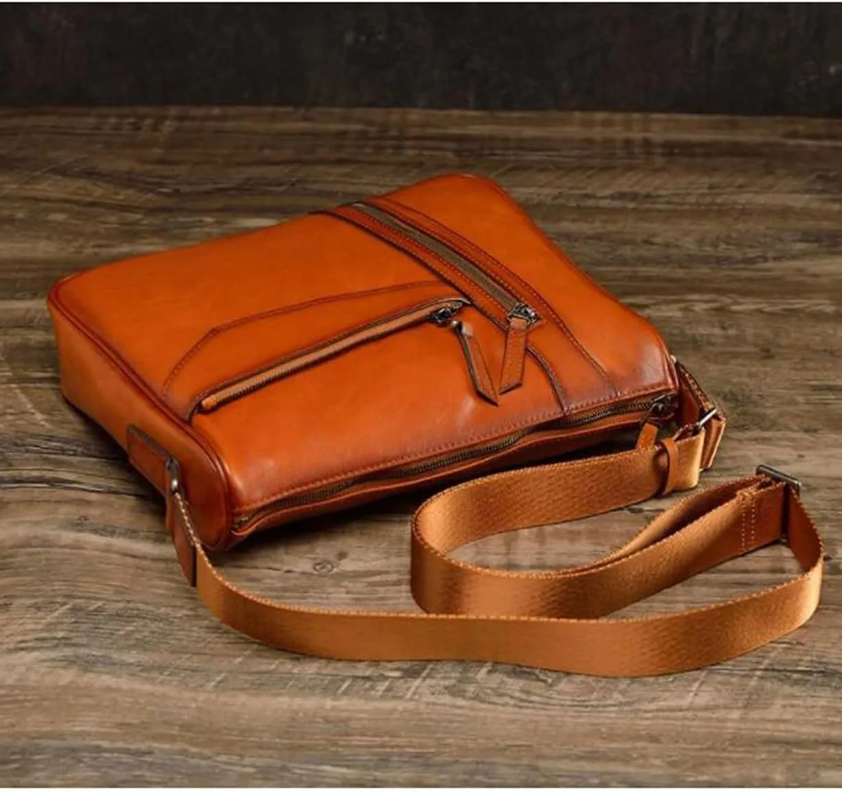 Mens Messenger Shoulder Bags Waist Packs Crossbody Bags Genuine Leather Casual Daypacks Briefcases