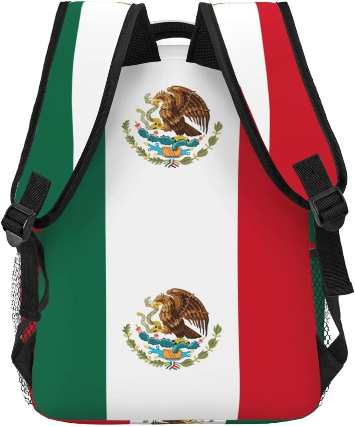 Mexico Flag Travel Laptop Backpack Women Lightweight Backpack Adjustable College Backpack Fits 15.6 Inch Laptop Waterproof Travel Backpack for Men