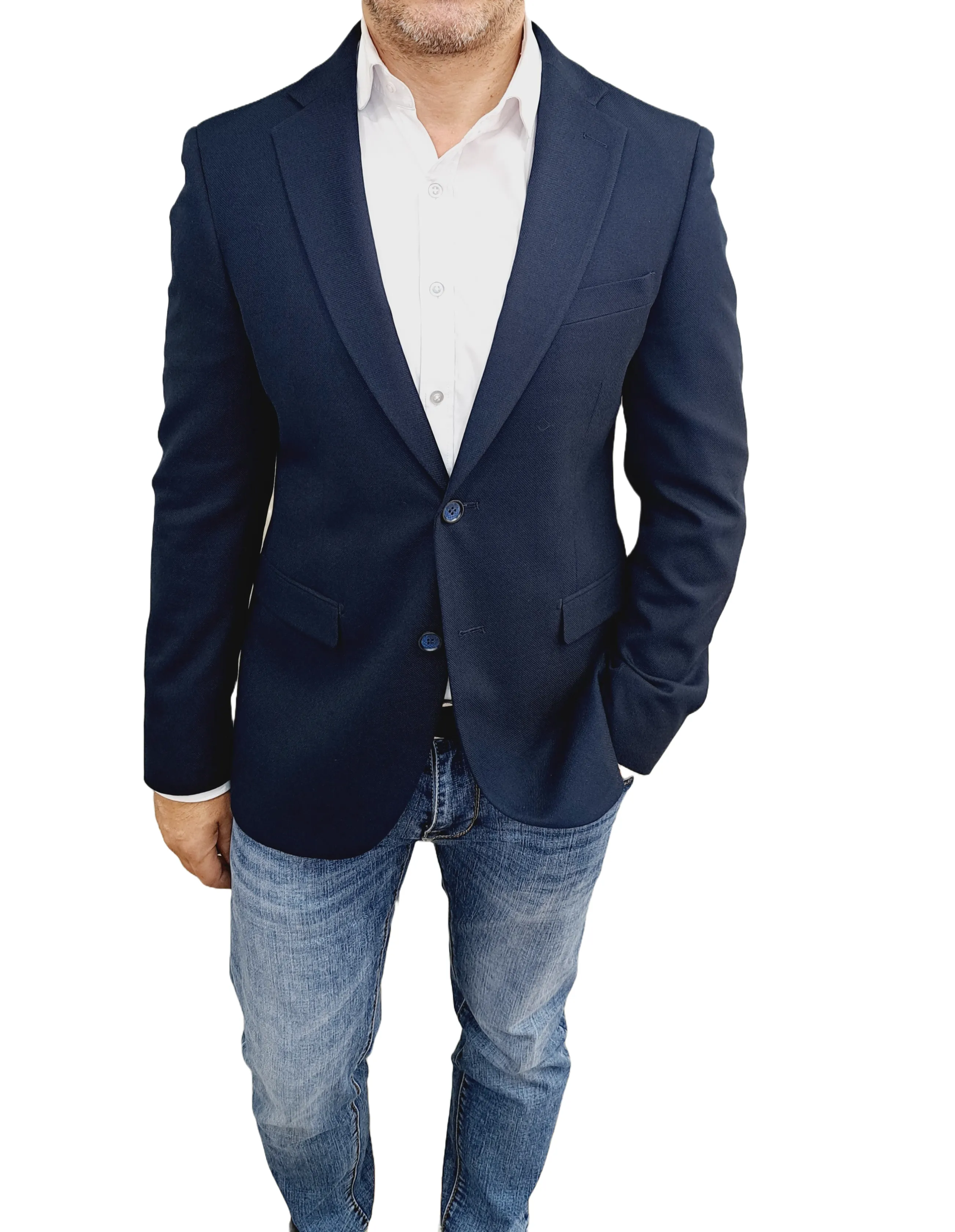 NAVY TAILORED FIT HAVANA BLAZER