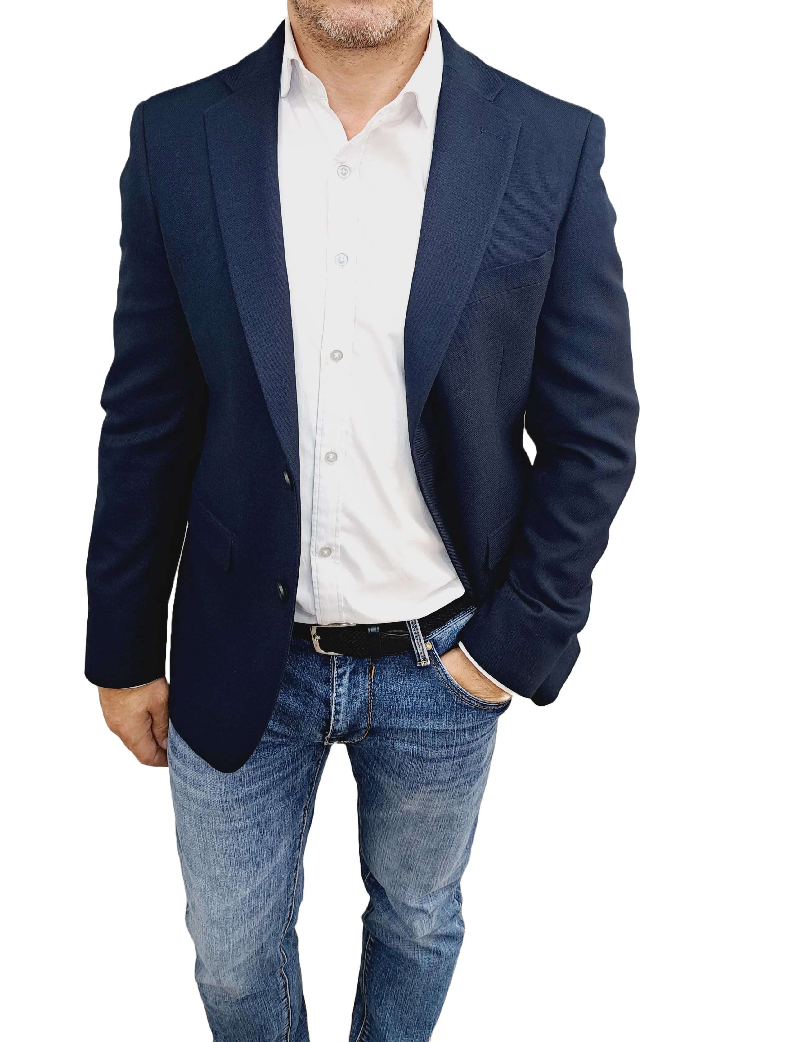 NAVY TAILORED FIT HAVANA BLAZER