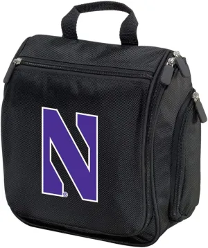 Northwestern University Toiletry Bags Or Hanging NU Wildcats Shaving Kits Black Travel Bag