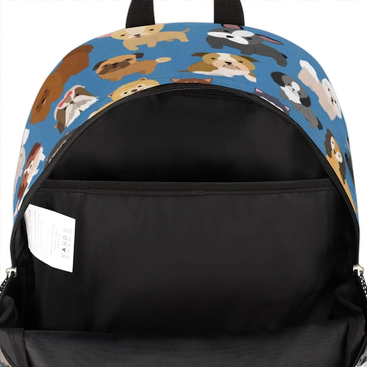 Pardick Dog Print Animal School Backpacks for Girls Boys Teens Students Doodle Dog Stylish College Schoolbag Book Bag - Water Resistant Travel Backpacks for Women Men