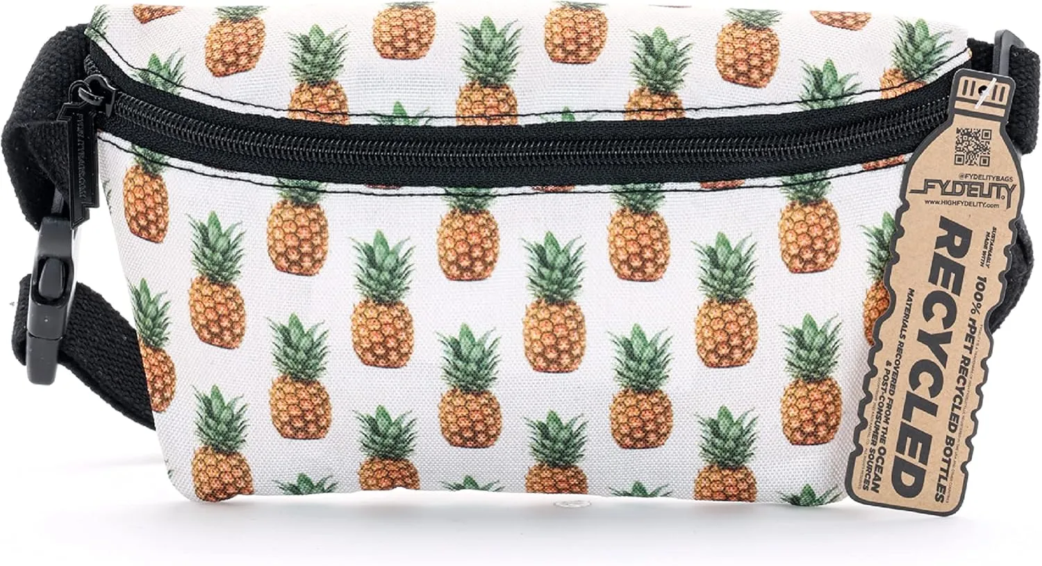 Pineapple Fanny Pack - Cute Festival Bag, Small Crossbody Bags for Women & Men, Fashionable Concert Rave Belt Waist 90s