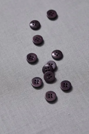 PLAIN 4 HOLE COROZO BUTTON |  Purple Night 11mm