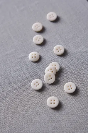 PLAIN 4 HOLE COROZO BUTTON |  Shell 11mm