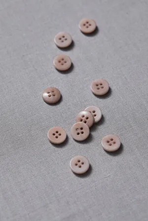 PLAIN 4 HOLE COROZO BUTTON | Warm Sand 11mm