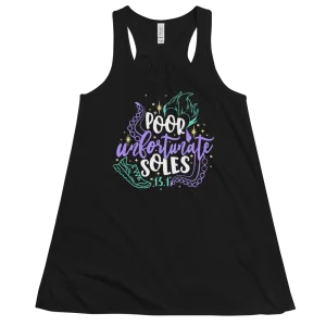 Poor Unfortunate SOLES - Ursula Inspired - 13.1 - Bella Canvas Women's Flowy Racerback Tank