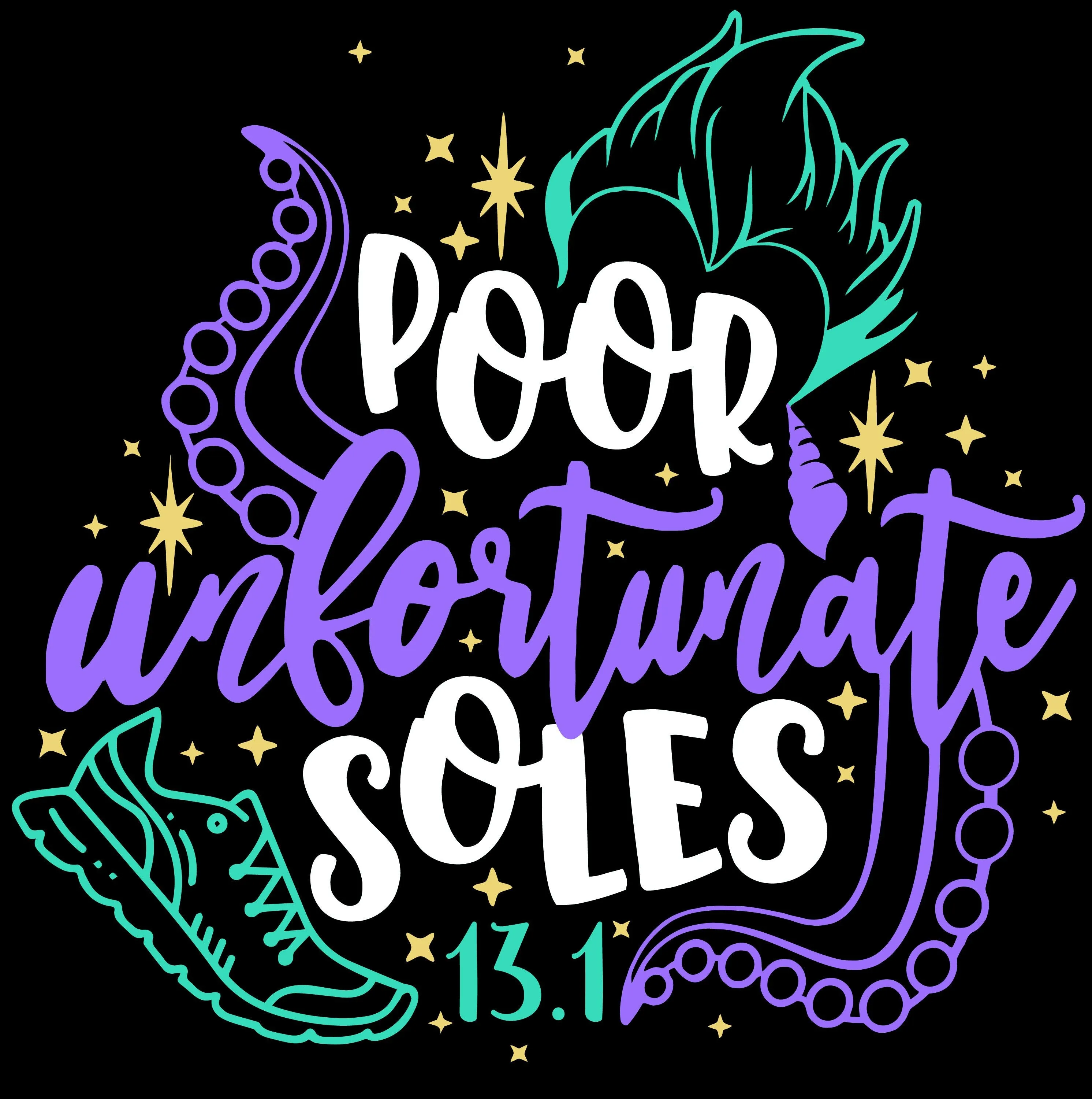 Poor Unfortunate SOLES - Ursula Inspired - 13.1 - Bella Canvas Women's Flowy Racerback Tank