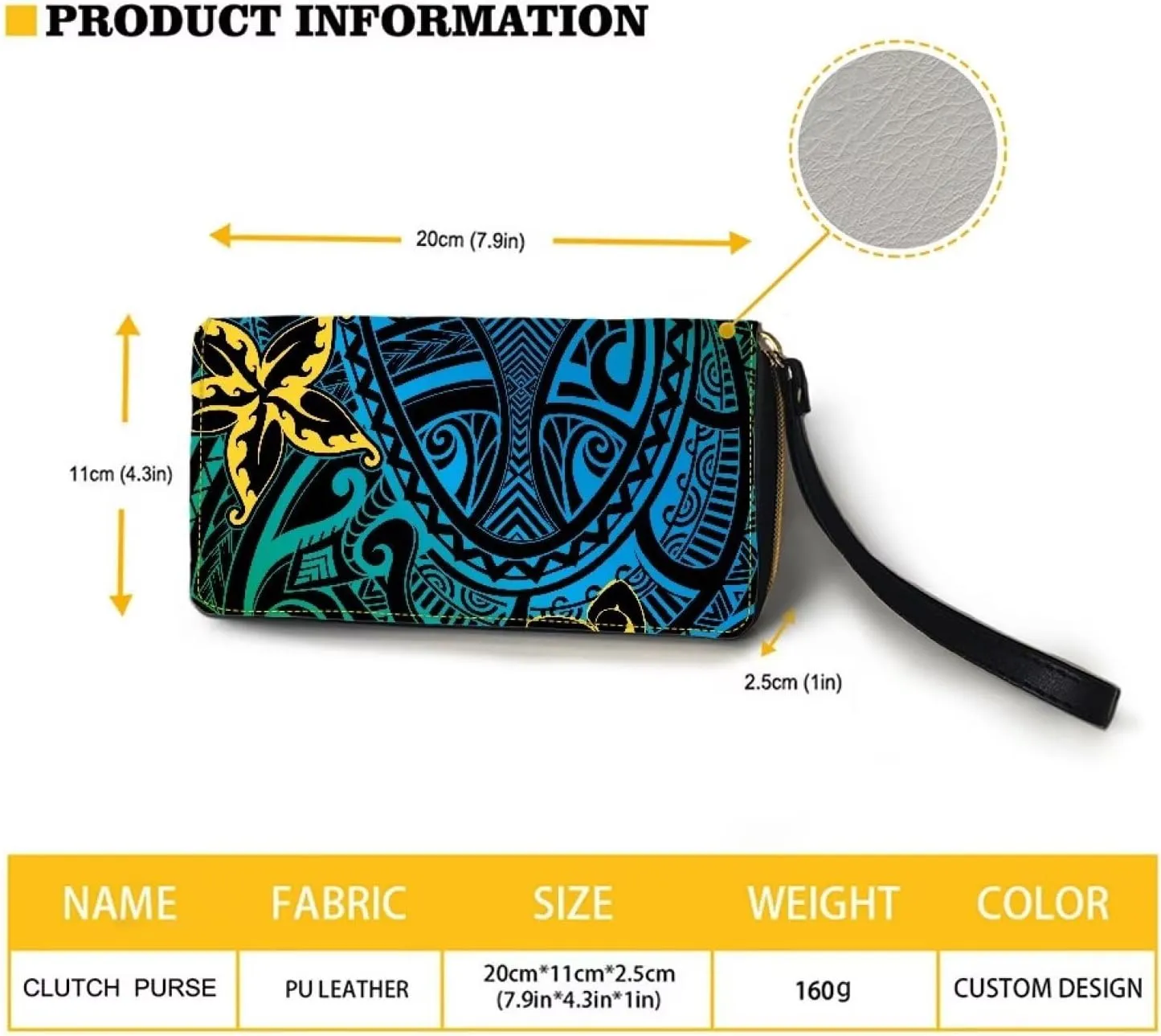 PU Leather Purse Samoan Polynesian Tribal Large Capacity Tote Bag Shoulder Bags Wallet Set 2pcs Shoulder Bags