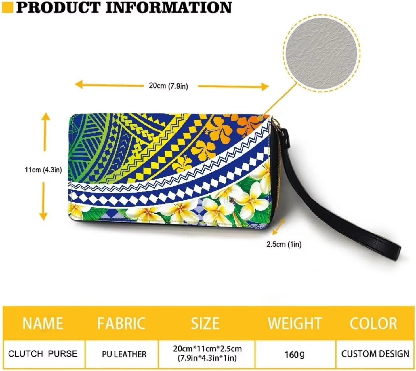 PU Leather Purse Samoan Polynesian Tribal Large Capacity Tote Bag Shoulder Bags Wallet Set 2pcs Shoulder Bags
