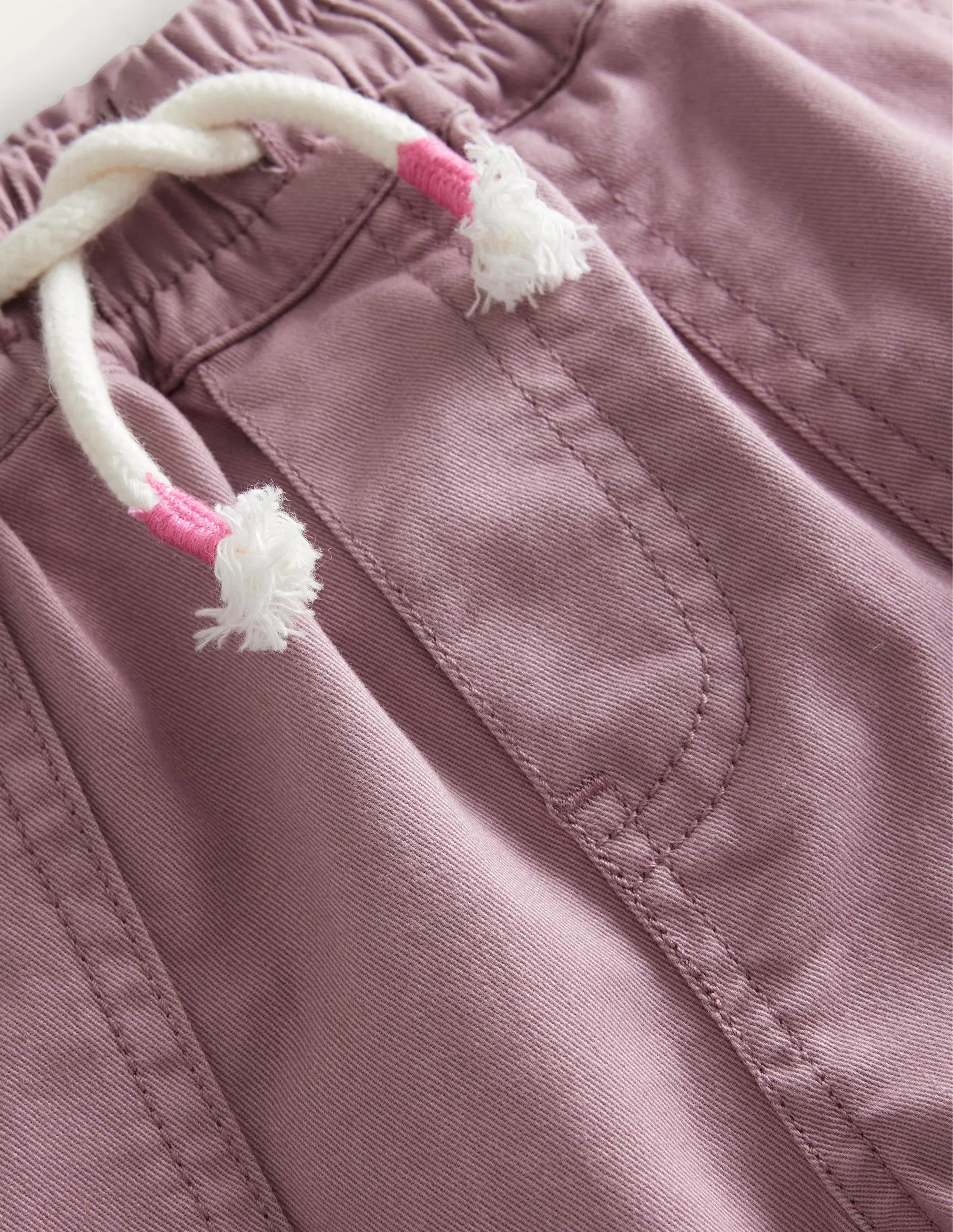 Pull-On Twill Trousers-Orchid Haze