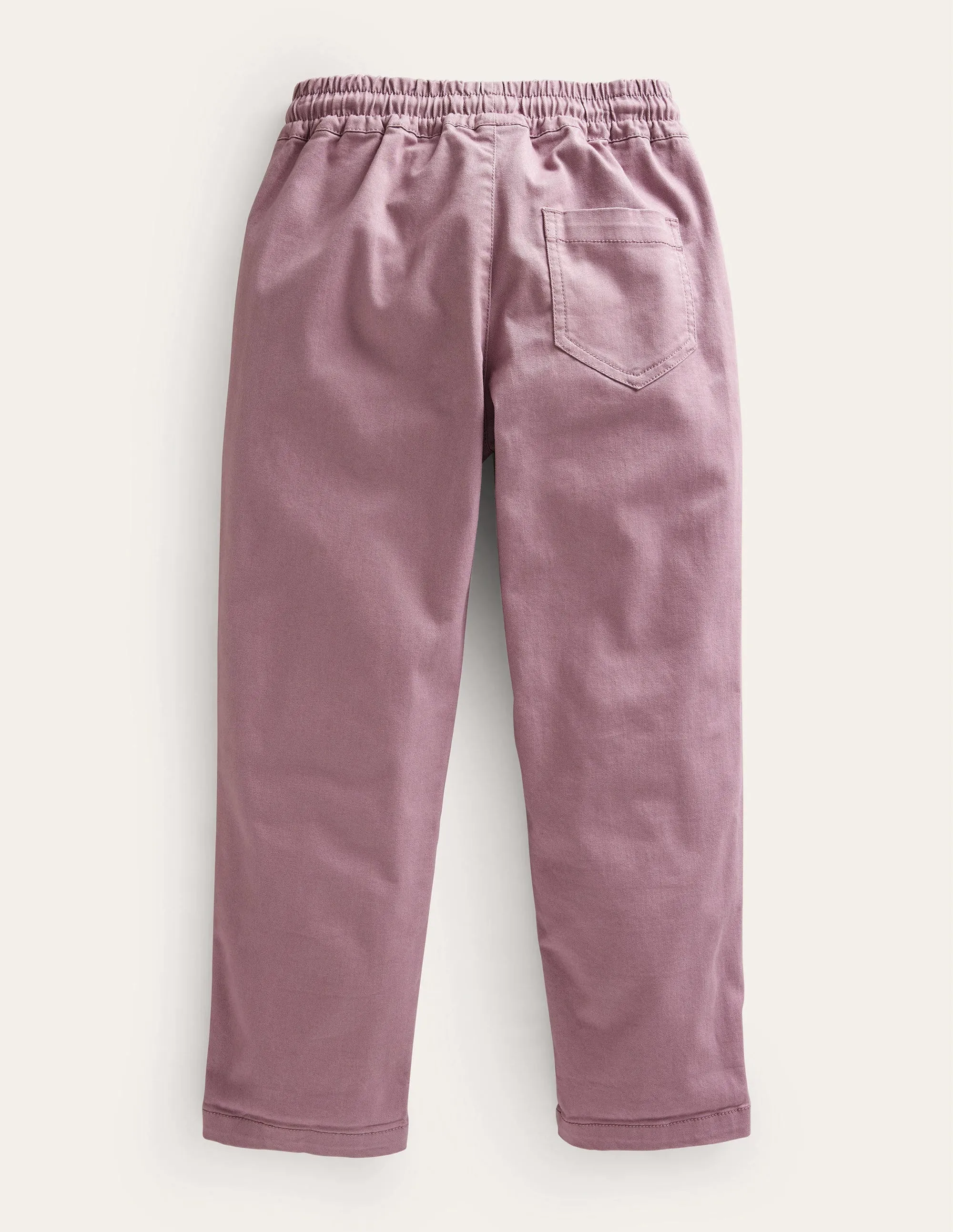 Pull-On Twill Trousers-Orchid Haze