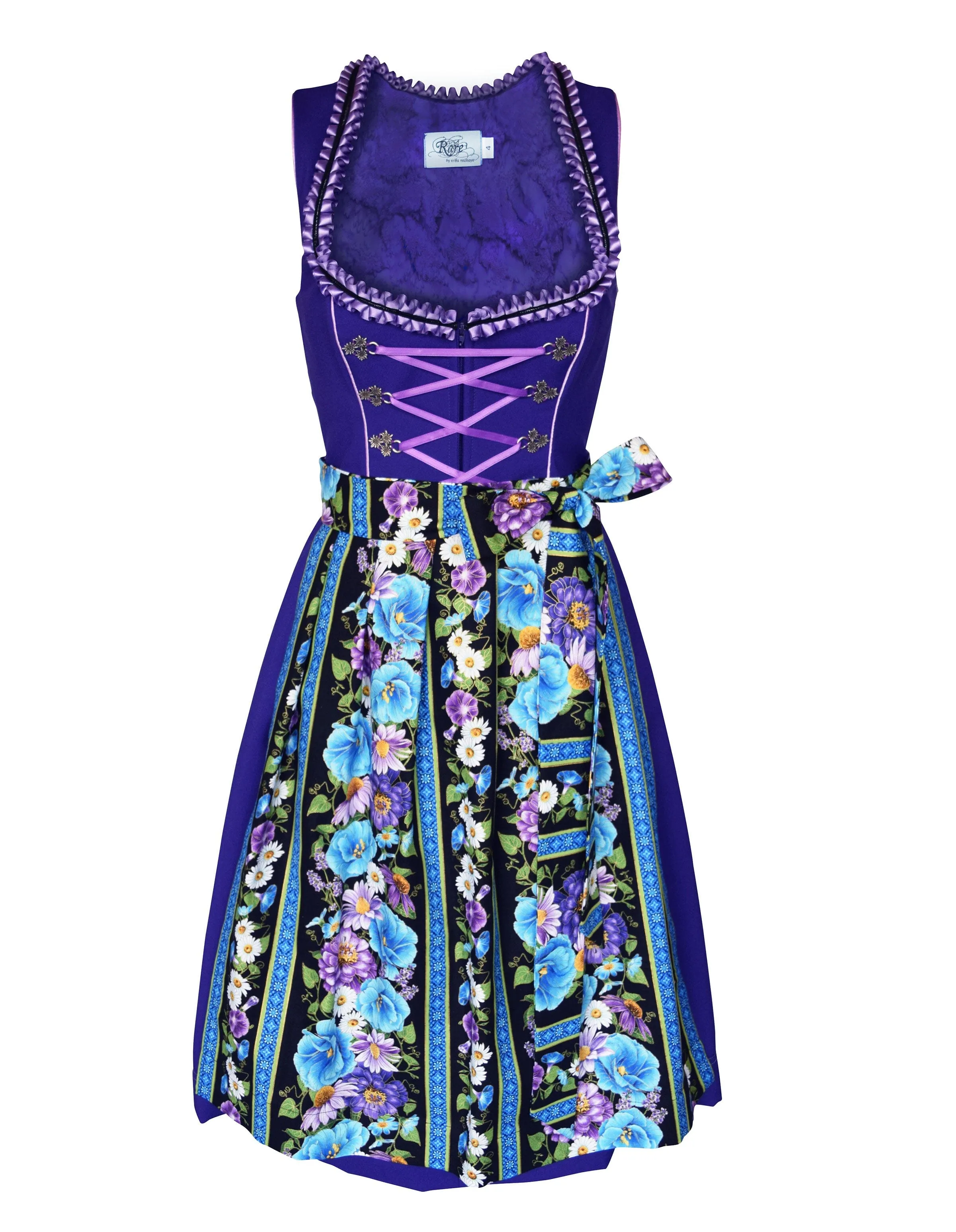 Purple & Floral Dirndl | Size 2 & 4