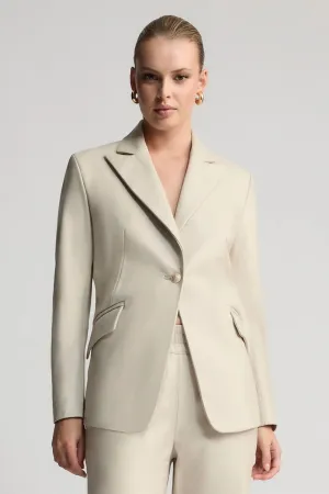 RAW BY RAW | SAMANTHA - TAILORED BLAZER - PORCELAIN