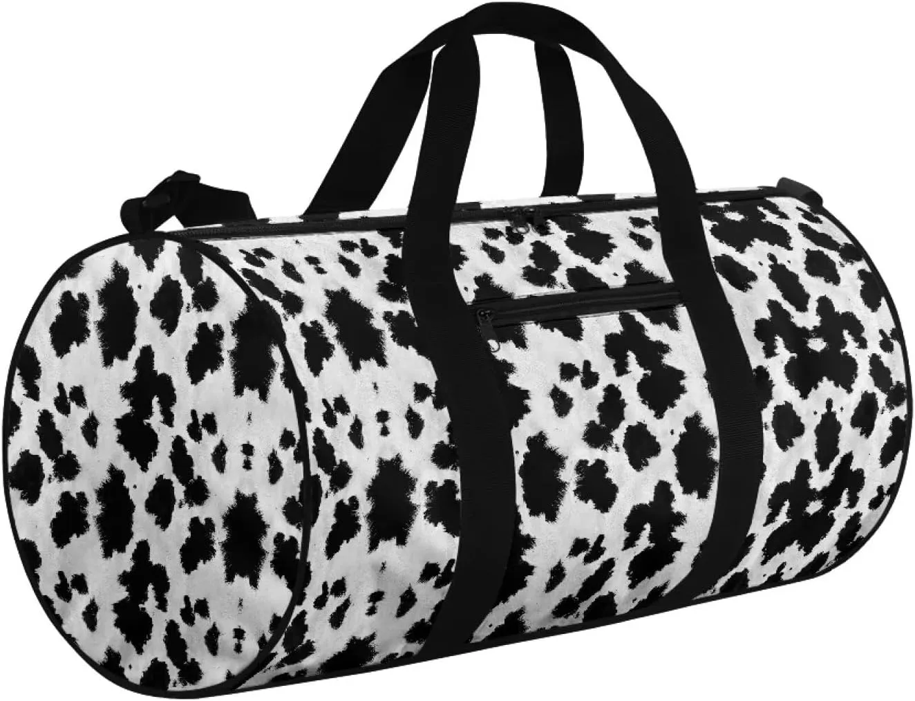 Rchsmod Cow Print Gym Bag for Men Women Large Capacity Duffel Bag with Shoulder Strap Portable Weekender Bag with Inner Pocket Sports Tote Bags Tear Resistant Garment Bags for Gym Yoga Beach