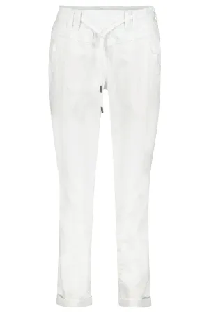 Red Button SRB4154 Tessy White Cropped Jogger Trousers