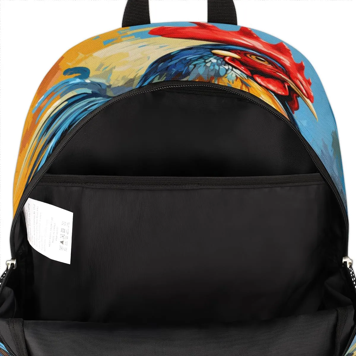 Rooster Custom Backpack for Men Women Adult Personalized Casual Laptop Backpack Customized Computer Hiking Gym Travel Travel Daypack with Name