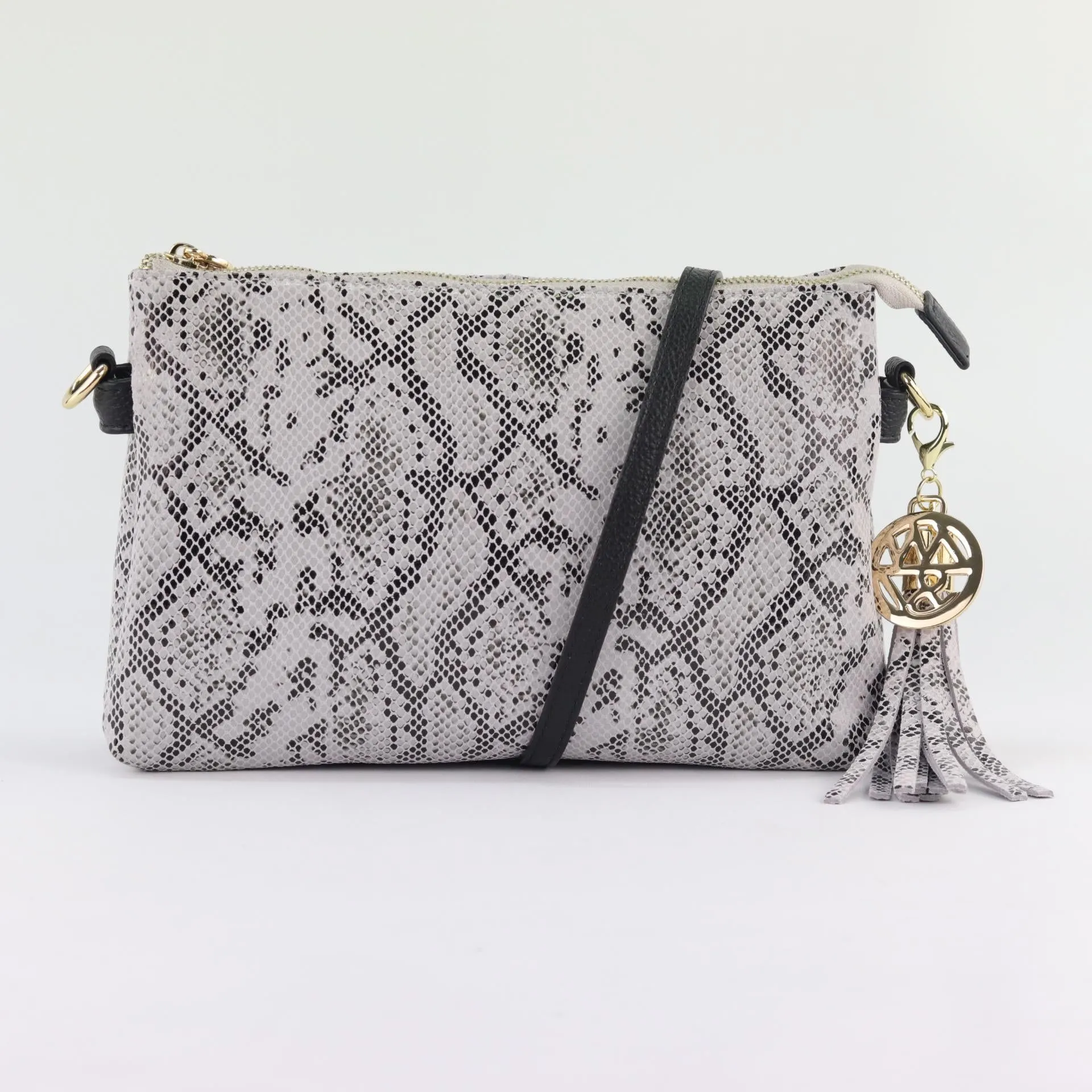 Ruby leather clutch crossbody bag