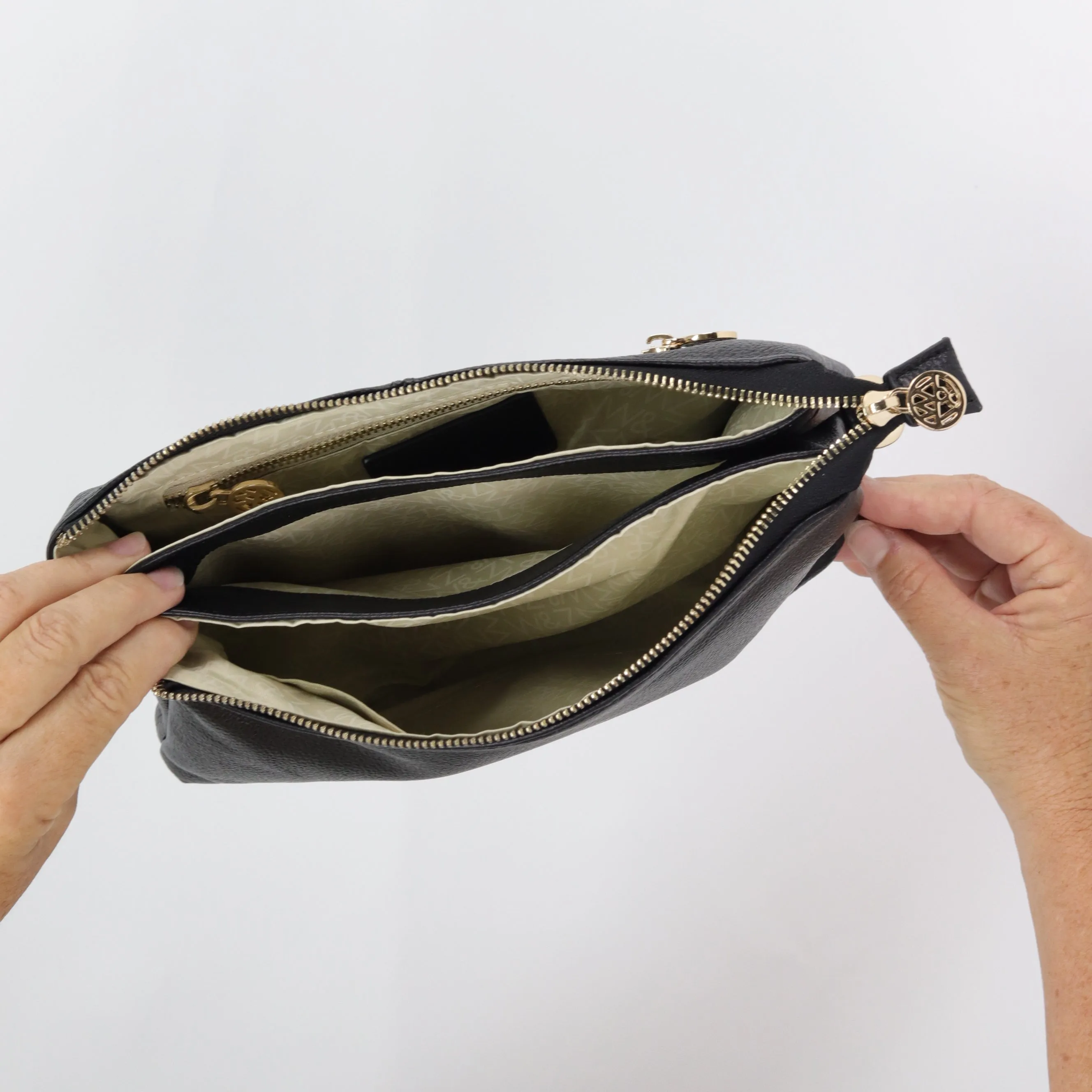 Ruby leather clutch crossbody bag