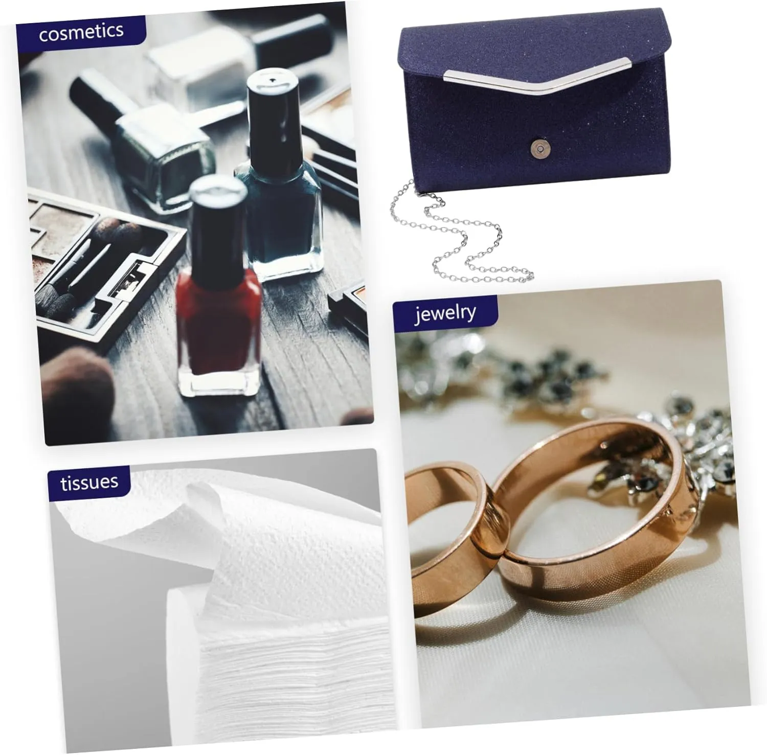 SAFIGLE Handbag Party Purses for Women Evening Clutch Purses for Women Wedding Evening Bag Wedding Purses for