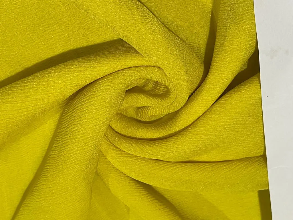 Silk chiffon fabric 44" WIDE available in 32 gm and 60 gm in colors rusty orange/hot pink/lavender/red/redxgreen/bright yellow/mustard x blk/rustxblk/ocean green/orangepink/bluegreen/burgundybrown/charcoal/ black/purple blue/green yellow/orange]
