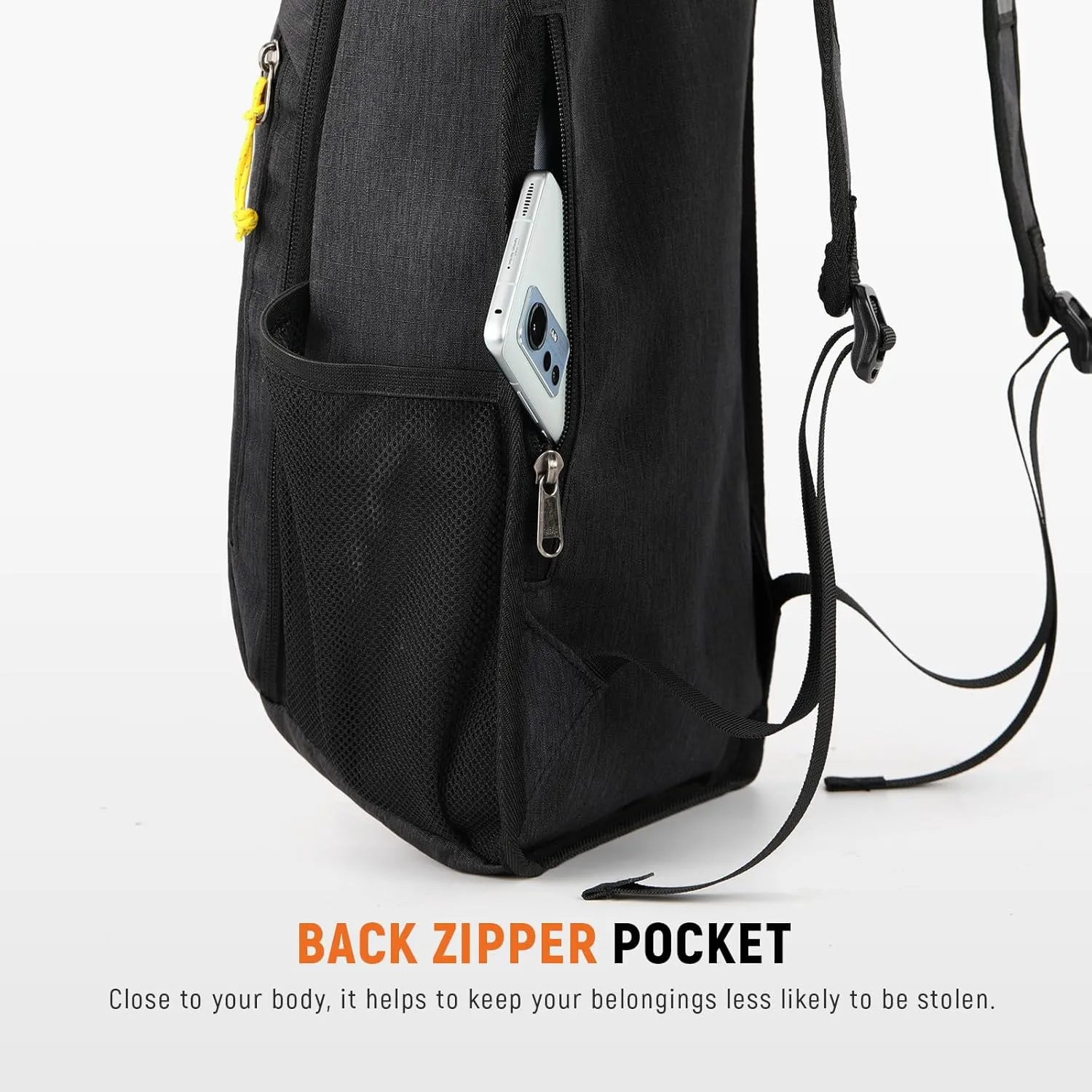 SKYSPER Small Hiking Travel Waterproof Backpack - Lightweight Packable Day Pack for Women and Men - Foldable Light Weight Water Proof Mini Daypack - 10L Collapsible Back Pack for Outdoor
