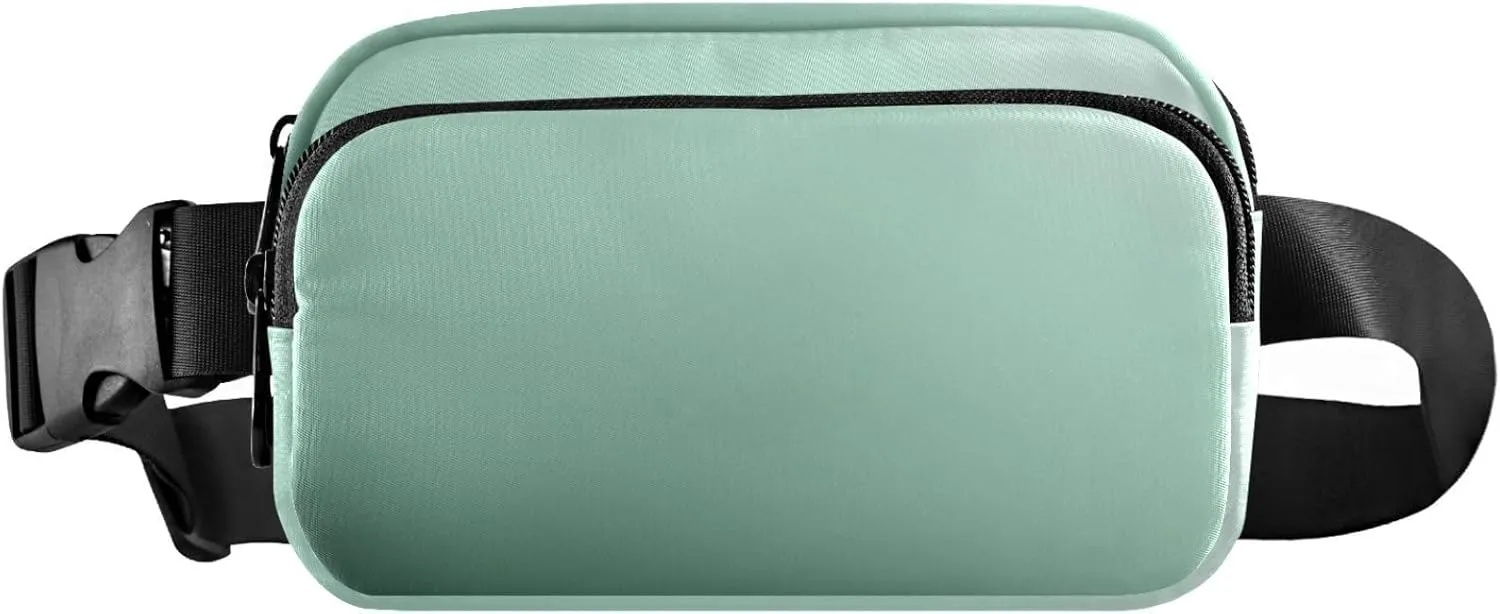 Spring Green Dark Green Belt Bag for Women Men Fanny Pack Small Waist Pouch Crossbody Bags for Outdoor Hiking Running Travel