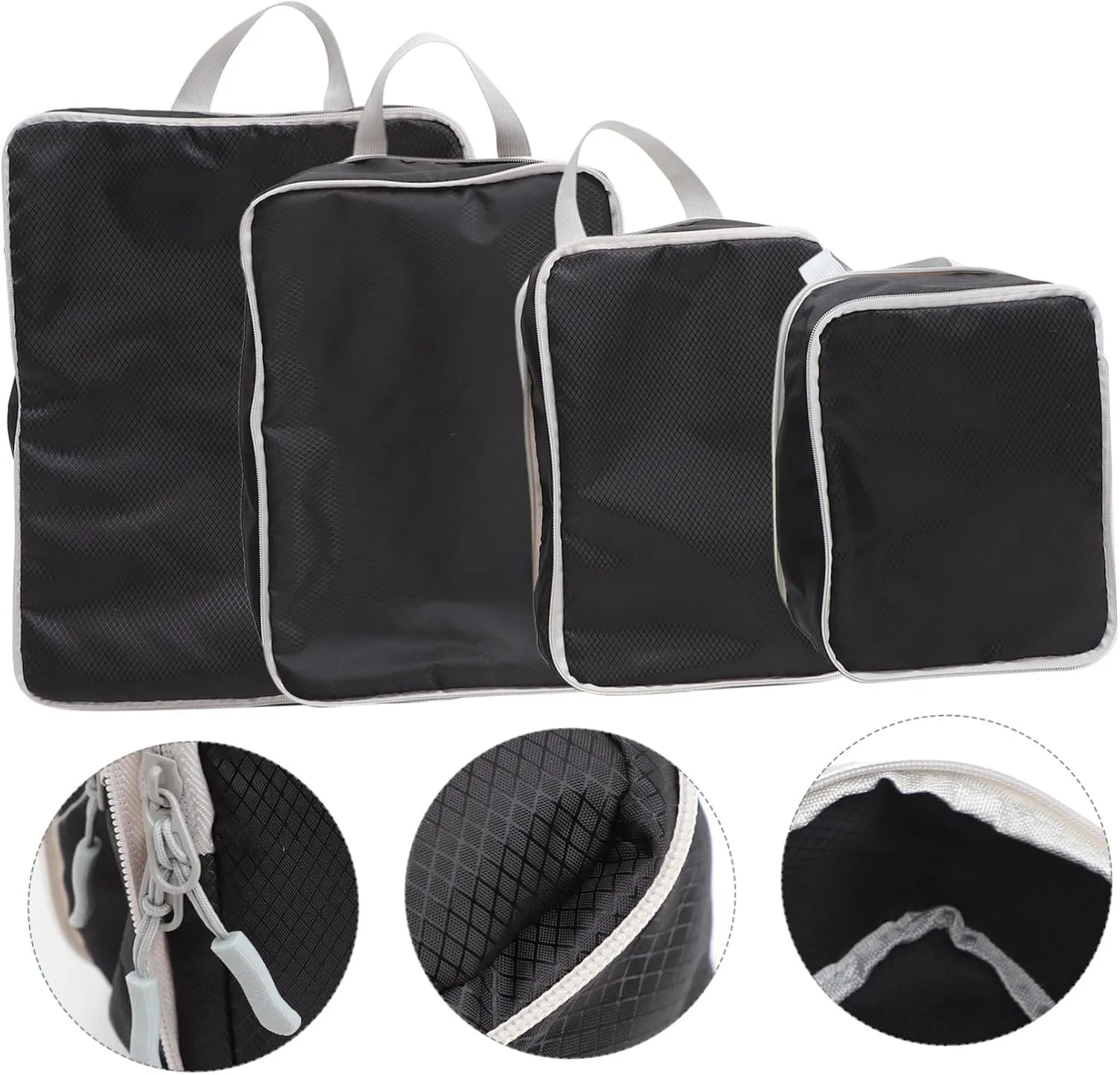 Suitcase Organizer Bags 4pcs Travel Compression Packing Cubes Packing Cube Set for Suitcases for Business Travel
