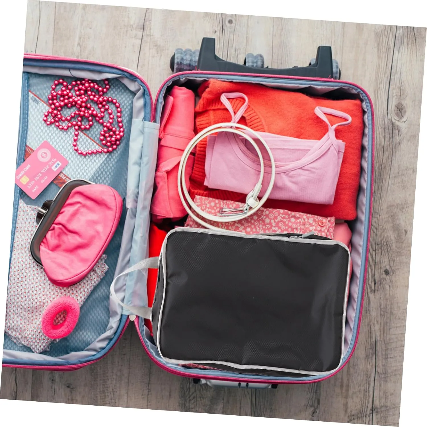 Suitcase Organizer Bags 4pcs Travel Compression Packing Cubes Packing Cube Set for Suitcases for Business Travel
