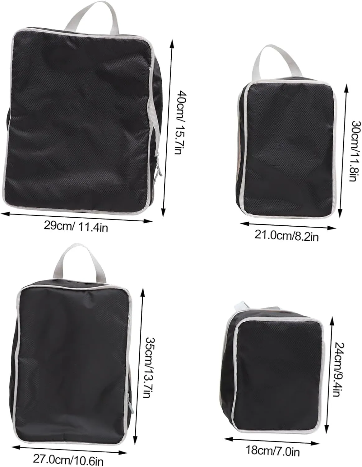 Suitcase Organizer Bags 4pcs Travel Compression Packing Cubes Packing Cube Set for Suitcases for Business Travel