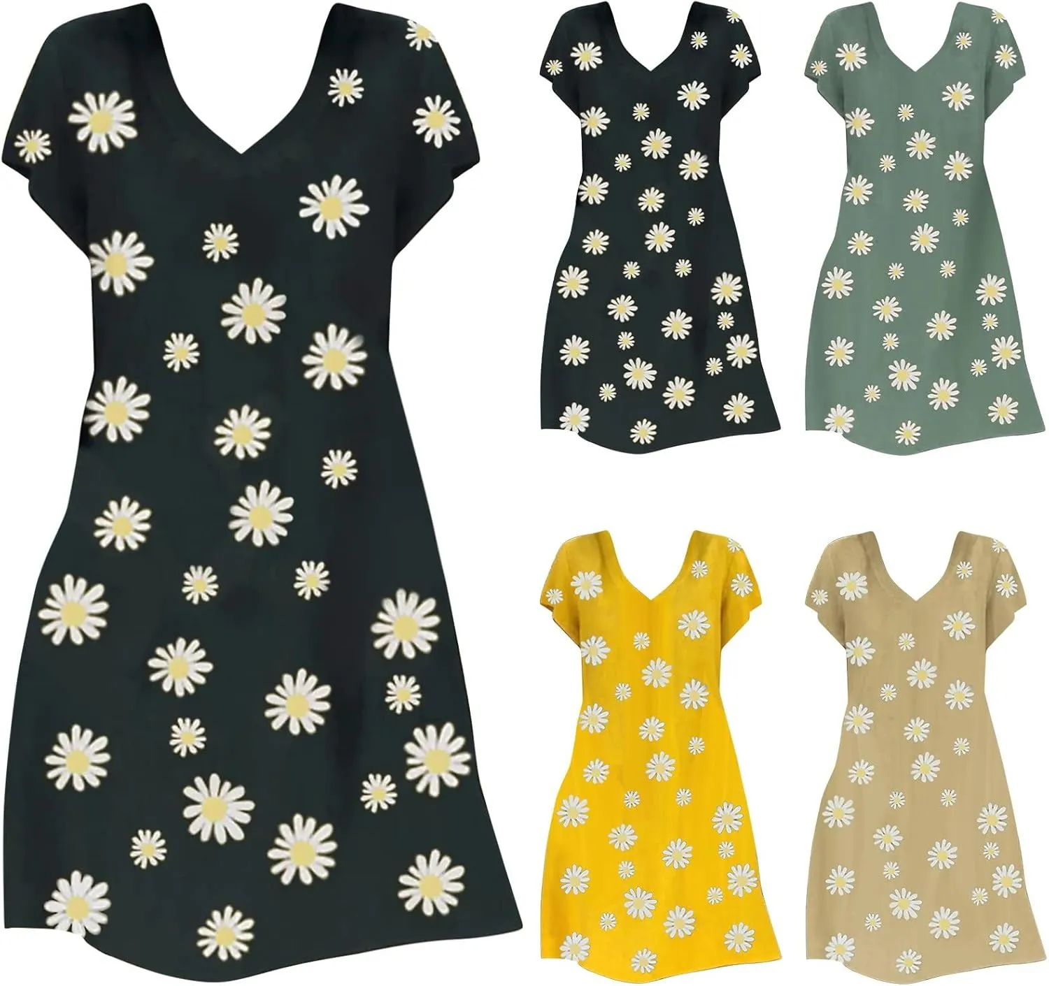 Summer Casual T Shirt Dresses for Women 2024 Plus Size Ladies Dress Womens Slim Dresses 2024 Cotton Linen Dresses
