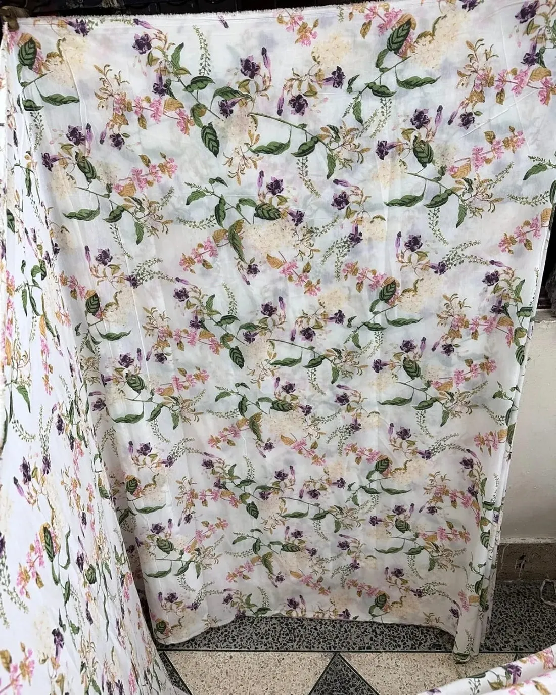 Sushi Voile Viscose Fabric [blend of cotton and viscose] 58" wide