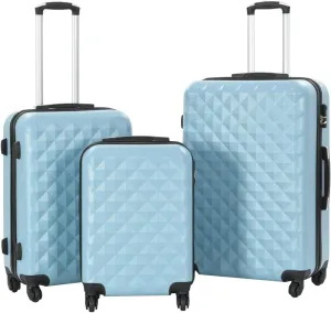SVRCK Travel with a 3-Piece Hardcase Trolley Set, Durable ABS Material, Lightweight, Space-Saving Design, Blue