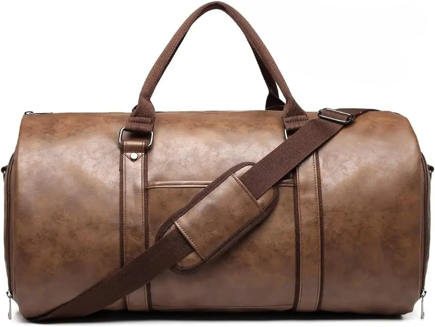 Travel Bag Carry On Garment Bags For Travel Garment Duffle Bag Mens Suit Bags With Shoe Compartment Waterproof For Business Husband Gifts(Dark Brown)